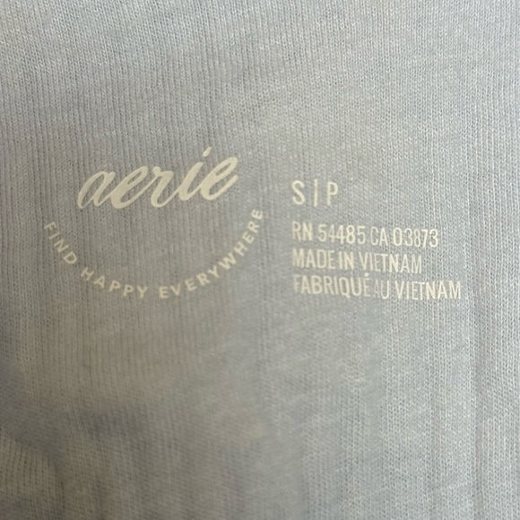 Aerie Sky Blue Ribbed Tank Top - Picture 2 of 3